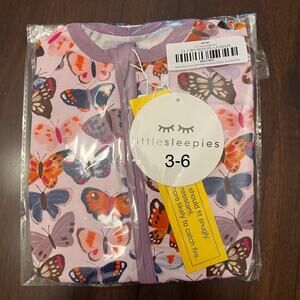 Little Sleepies Butterfly Kisses Zippy Size 3-6 Months